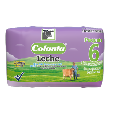 Leche Deslactosada Colanta 1000ml x6 Uds