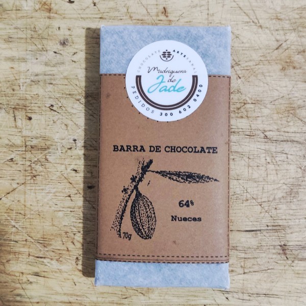 Barra Chocolate Nueces 70gr